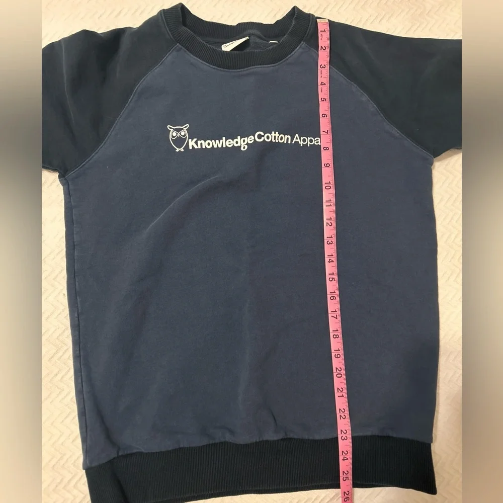 Knowledge Cotton Apparel Navy Blue Crewneck Sweatshirt Men’s Size Medium